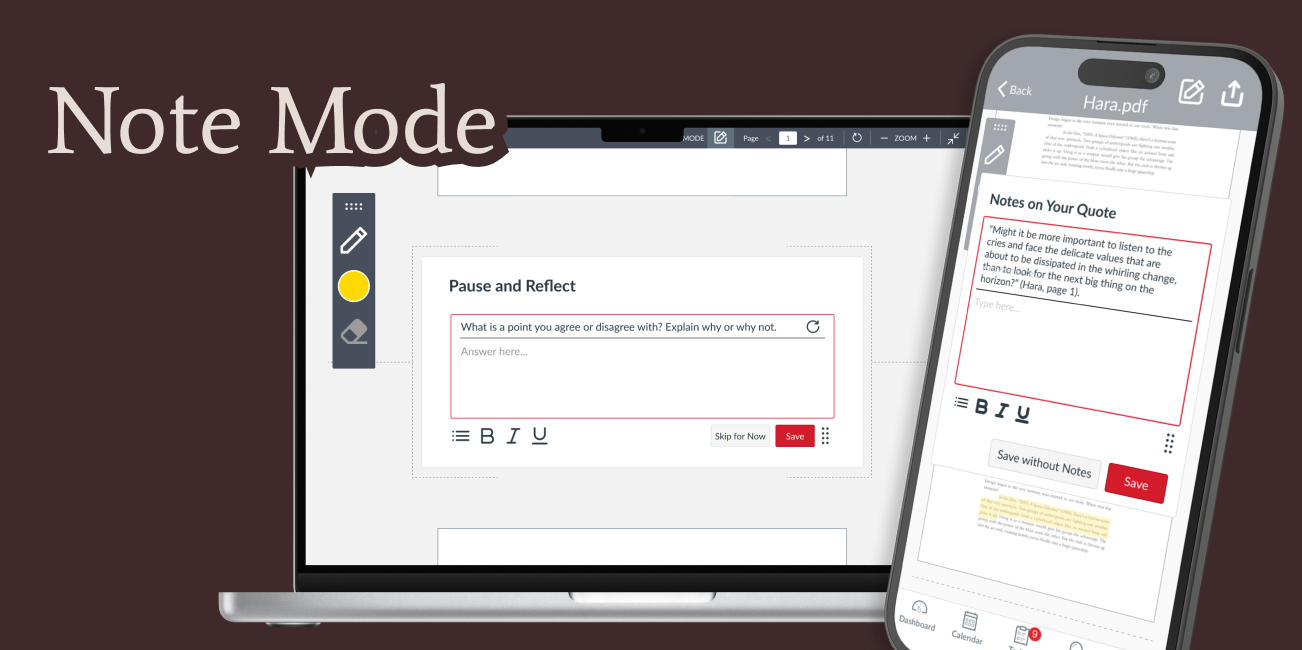 Note Mode - A Canvas Intervention